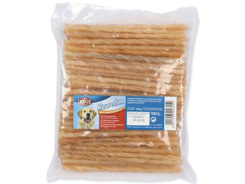 Pochoutka Trixie buvolí kůže, kroucené tyčinky 12cmx5-6mm 100ks-KS