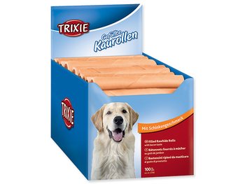 Pochoutka Trixie buvolí kůže, rolka se šunkou 100ks-KS