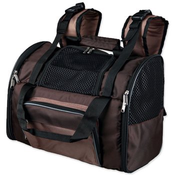 Taška Trixie přenosná tmavě hnědá a černá 41x30x21cm-KS