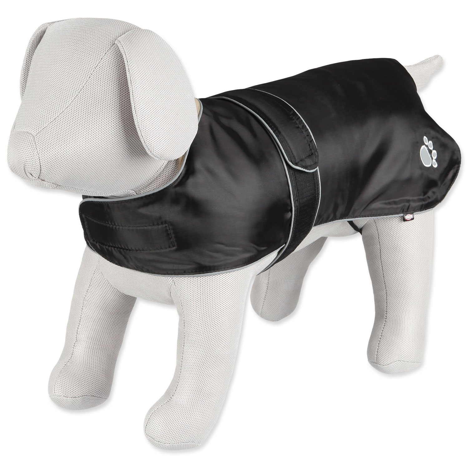 Kabát Trixie Orléans, XL: 80 cm, reflexní černý-KS