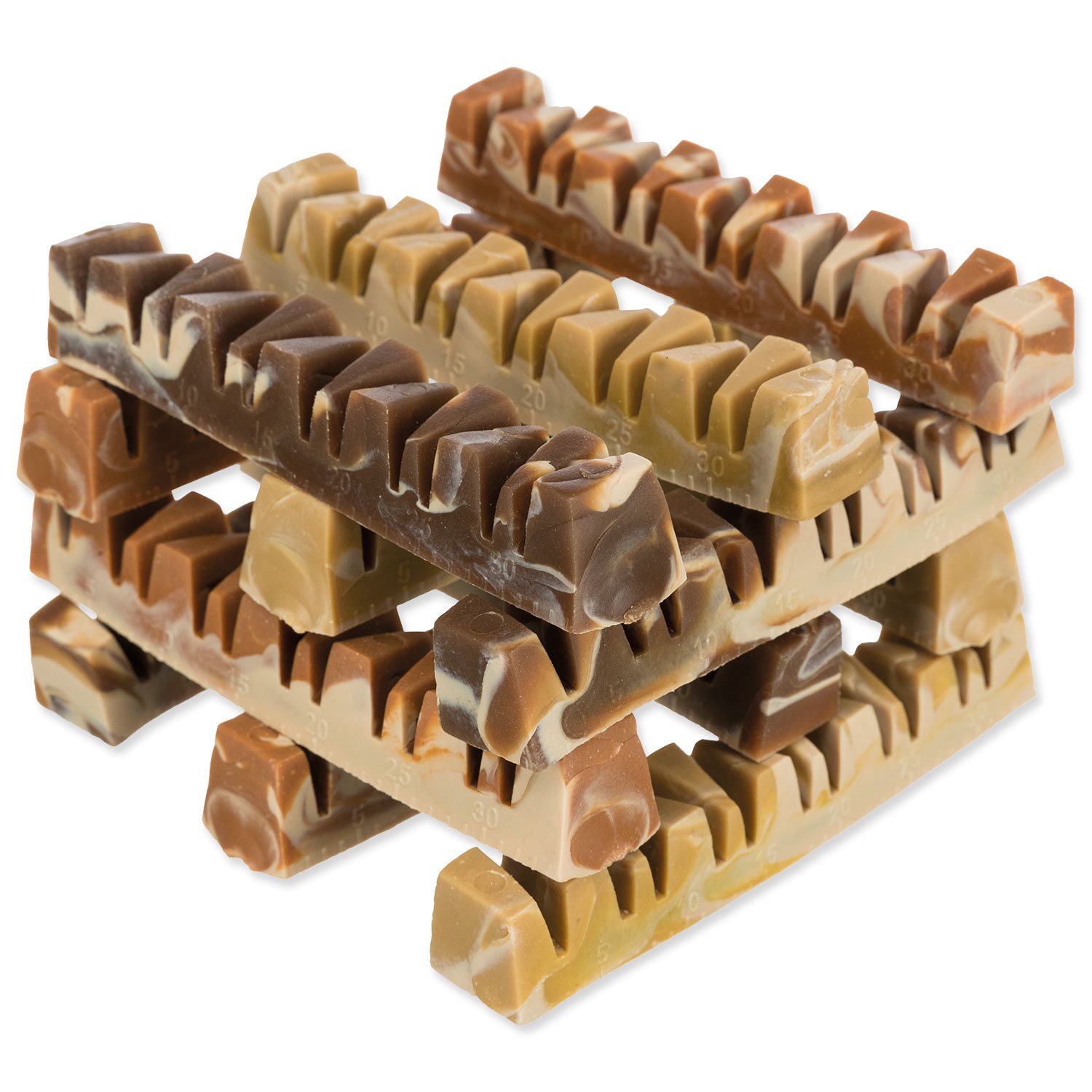 Pochoutka Trixie Denta Fun veganská kost "čelist" mix barev, 12 cm, 35g 1ks-DISPLEJ