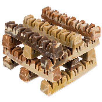 Pochoutka Trixie Denta Fun veganská kost "čelist" mix barev, 12 cm, 35g 1ks-DISPLEJ