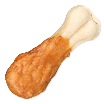 Pochoutka Trixie DentaFun buvolí kůže obalená kuřecím, kost 11cm 60g 2ks-KS