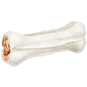 Pochoutka Trixie DentaFun buvolí kůže plněná kachním, kost 2ks/70g-KS