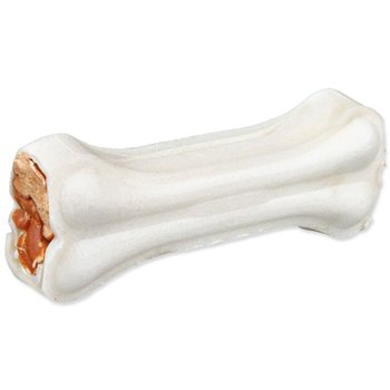 Pochoutka Trixie DentaFun buvolí kůže obalená plněná kachním, kost 2ks/120g-KS