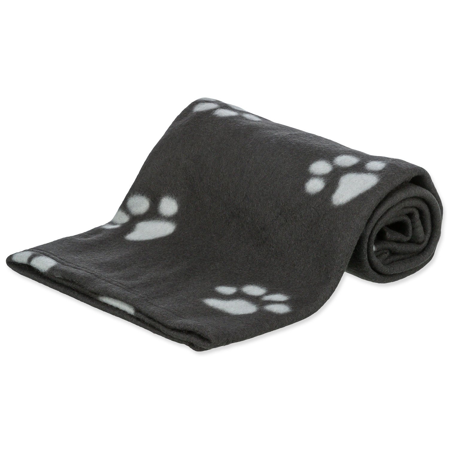 Deka Trixie Beany černá se šedými tlapkami 100x70cm