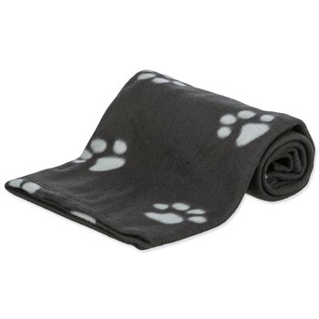Deka Trixie Beany černá se šedými tlapkami 100x70cm-KS