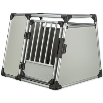 Přepravka hliník L–XL 94×75×88cm stříbrno-šedá-KS