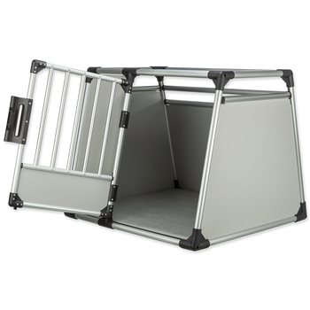 Přepravka hliník L–XL 94×75×88cm stříbrno-šedá-KS