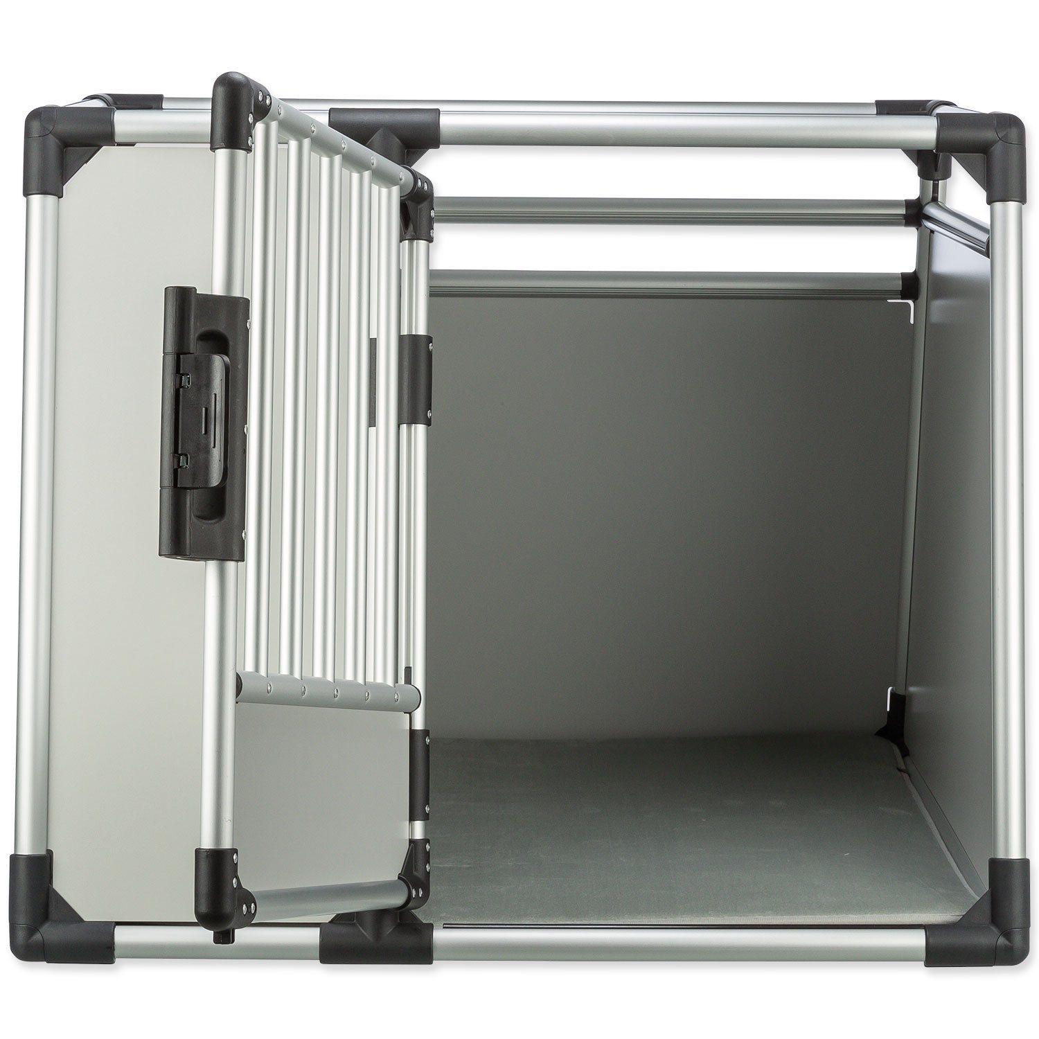 Přepravka hliník L–XL 94×75×88cm stříbrno-šedá-KS