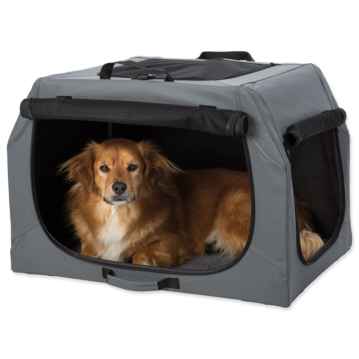 Box Trixie EASY cestovní skládací šedý S-M-KS