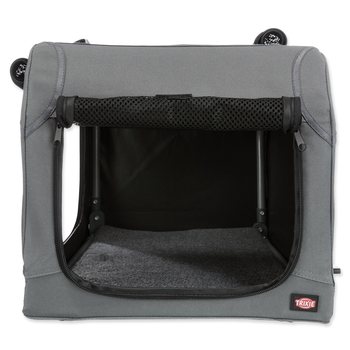 Box Trixie EASY cestovní skládací šedý M-L-KS
