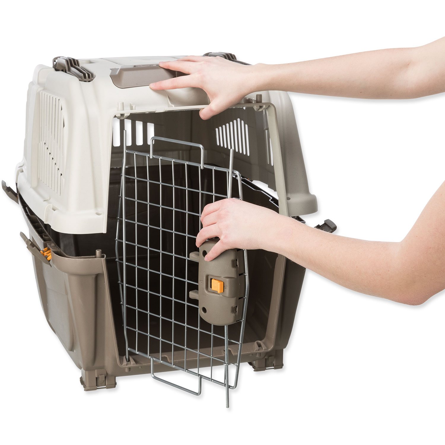 Přepravka Skudo 5 59×65×79cm hnědošedá/písková-KS