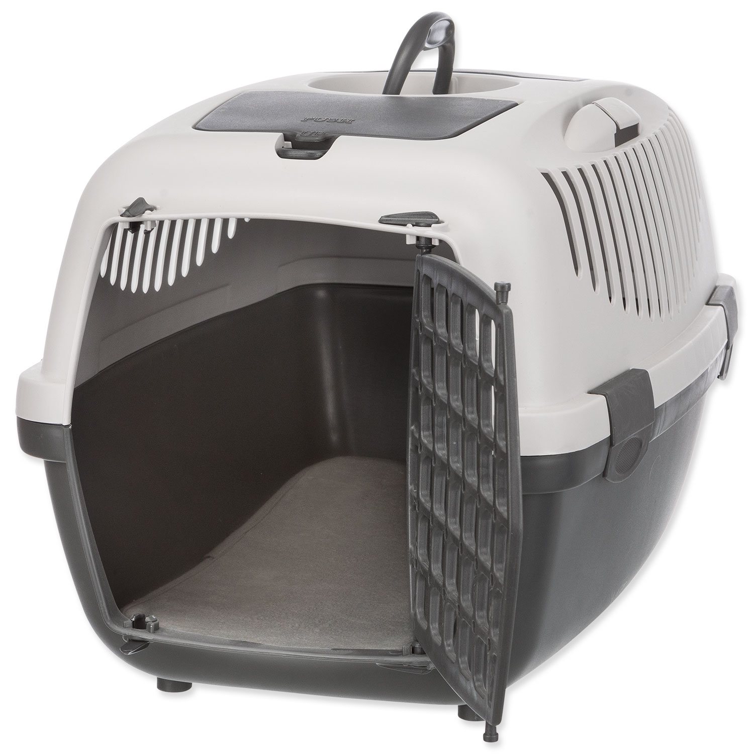 Přepravka Trixie Capri 2, tmavě/světle šedá 37x34x55 cm, -KS