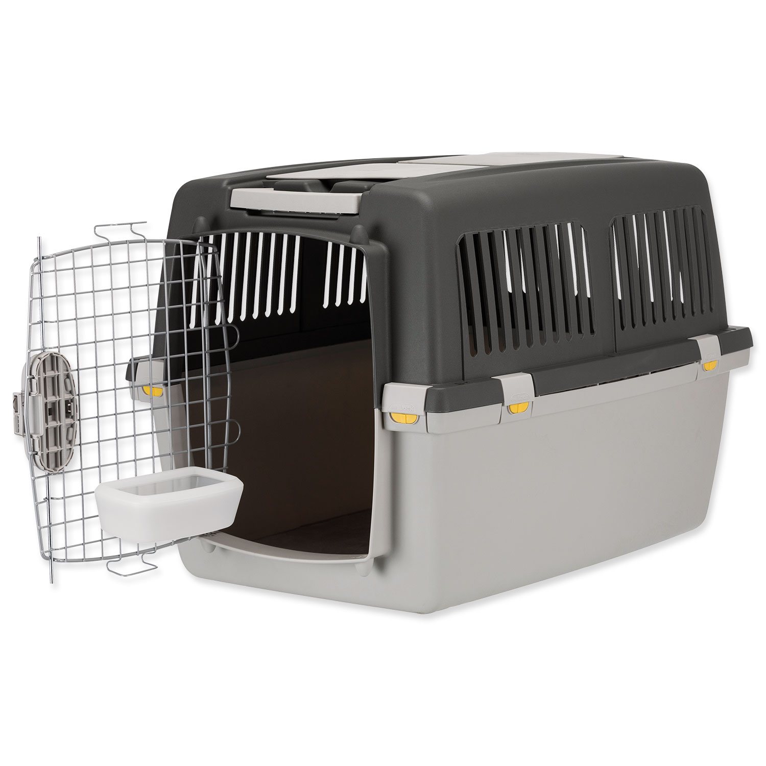 Přepravka Trixie Gulliver 4 šedá S–M: 52 × 51 × 72 cm-KS