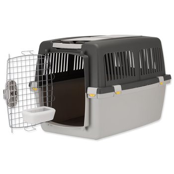 Přepravka Trixie Gulliver 4 šedá S–M: 52 × 51 × 72 cm-KS