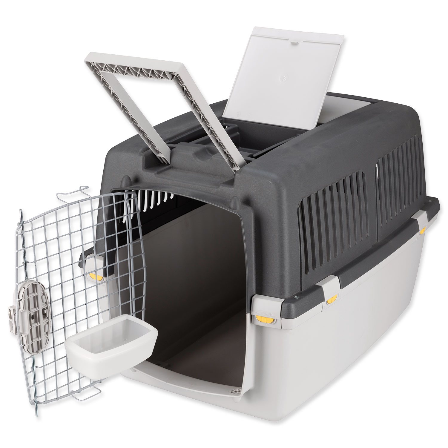 Přepravka Trixie Gulliver 4 šedá S–M: 52 × 51 × 72 cm-KS