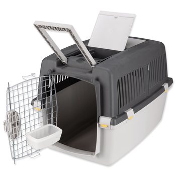 Přepravka Trixie Gulliver 4 šedá S–M: 52 × 51 × 72 cm-KS