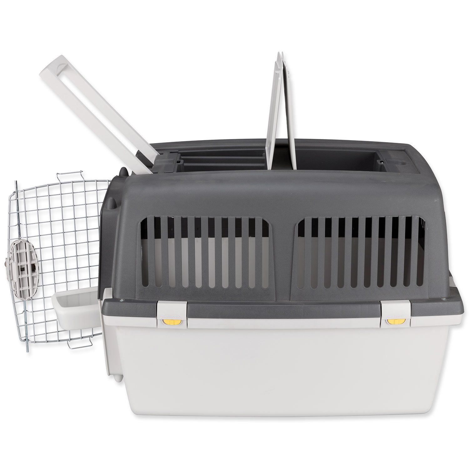 Přepravka Trixie Gulliver 4 šedá S–M: 52 × 51 × 72 cm-KS