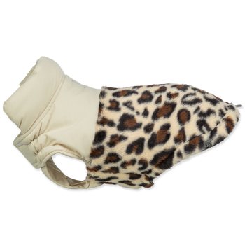 Kabát Trixie Ajou, XXS: 18 cm, krémový/leopardí vzor-KS