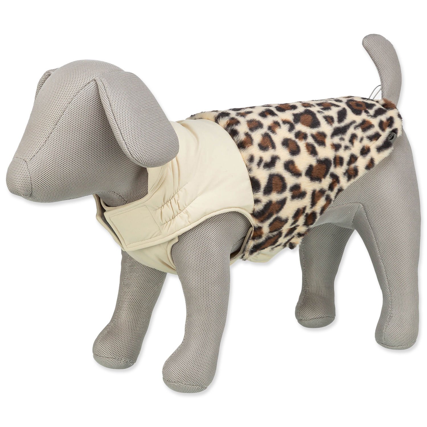 Kabát Trixie Ajou, XS: 27 cm, krémový/leopardí vzor-KS