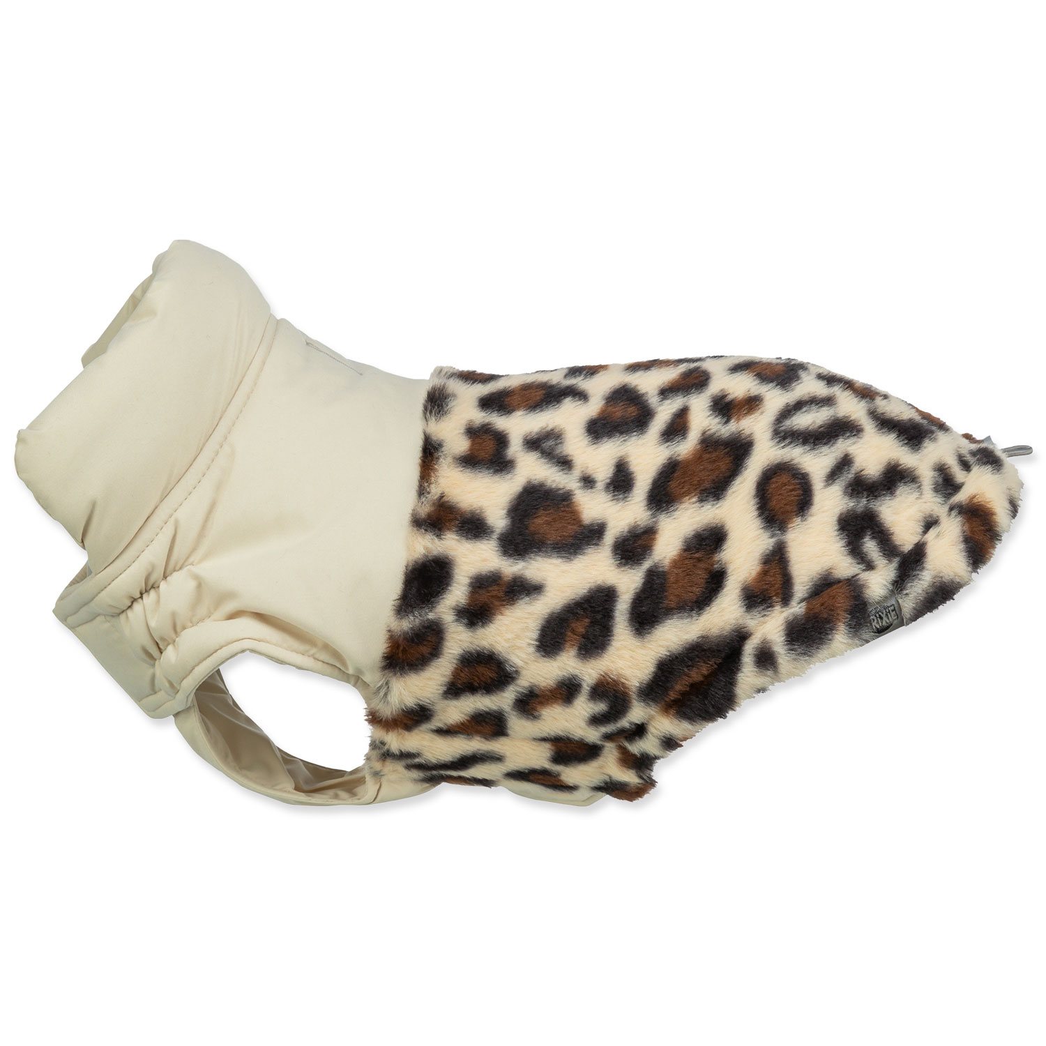 Kabát Trixie Ajou, M: 45 cm, krémový/leopardí vzor-KS