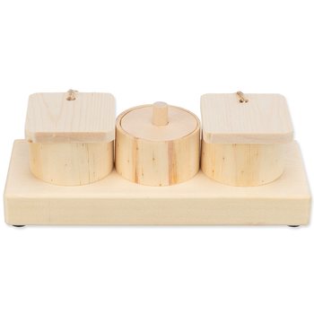 Hračka Trixie interaktivní dřevěná pro králíky 15x4,5x6cm-KS