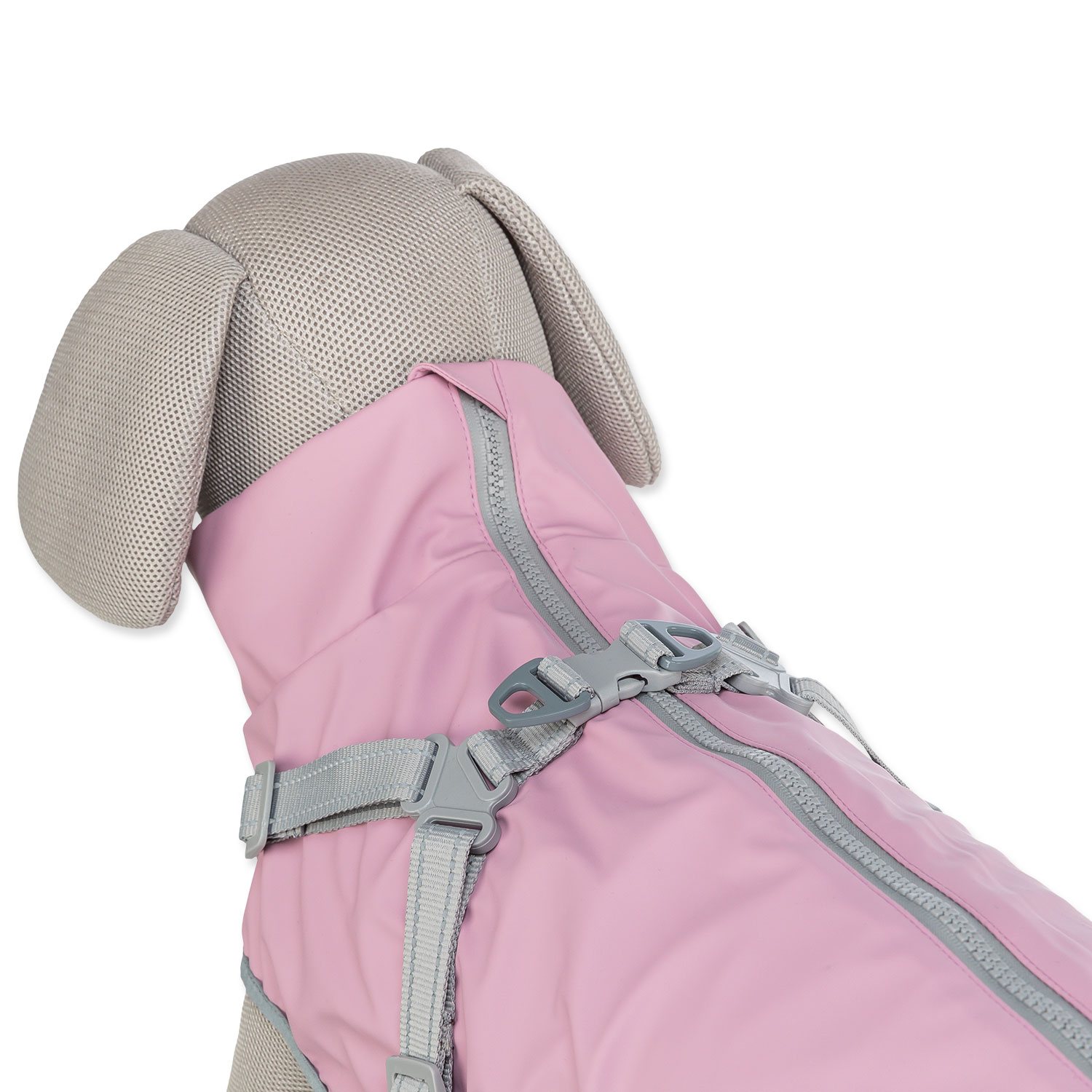 Pláštěnka Trixie Pontis s postrojem, S: 36 cm, růžová-KS