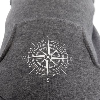 BE NORDIC Flensburg hoodie, XS: 30 cm, grey-KS