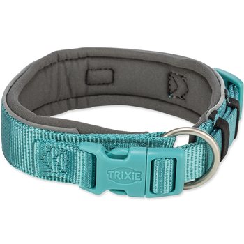 Obojek Trixie Premium extra široký aqua-grafitový XS-S 27-35cm/25mm-KS