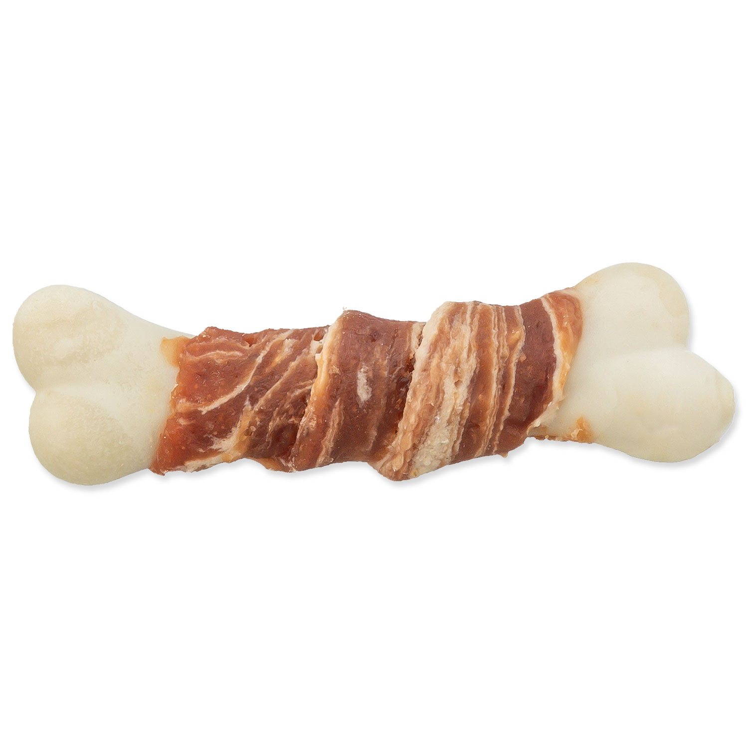 Pochoutka Trixie kost v kachním mase s trskou 7,5cm, 9g /400/-DISPLEJ