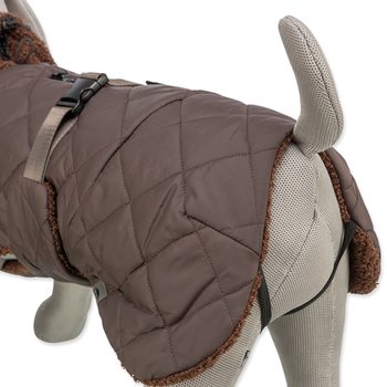 Kabát Trixie Minot Sherpa, M: 50 cm, hnědý-KS