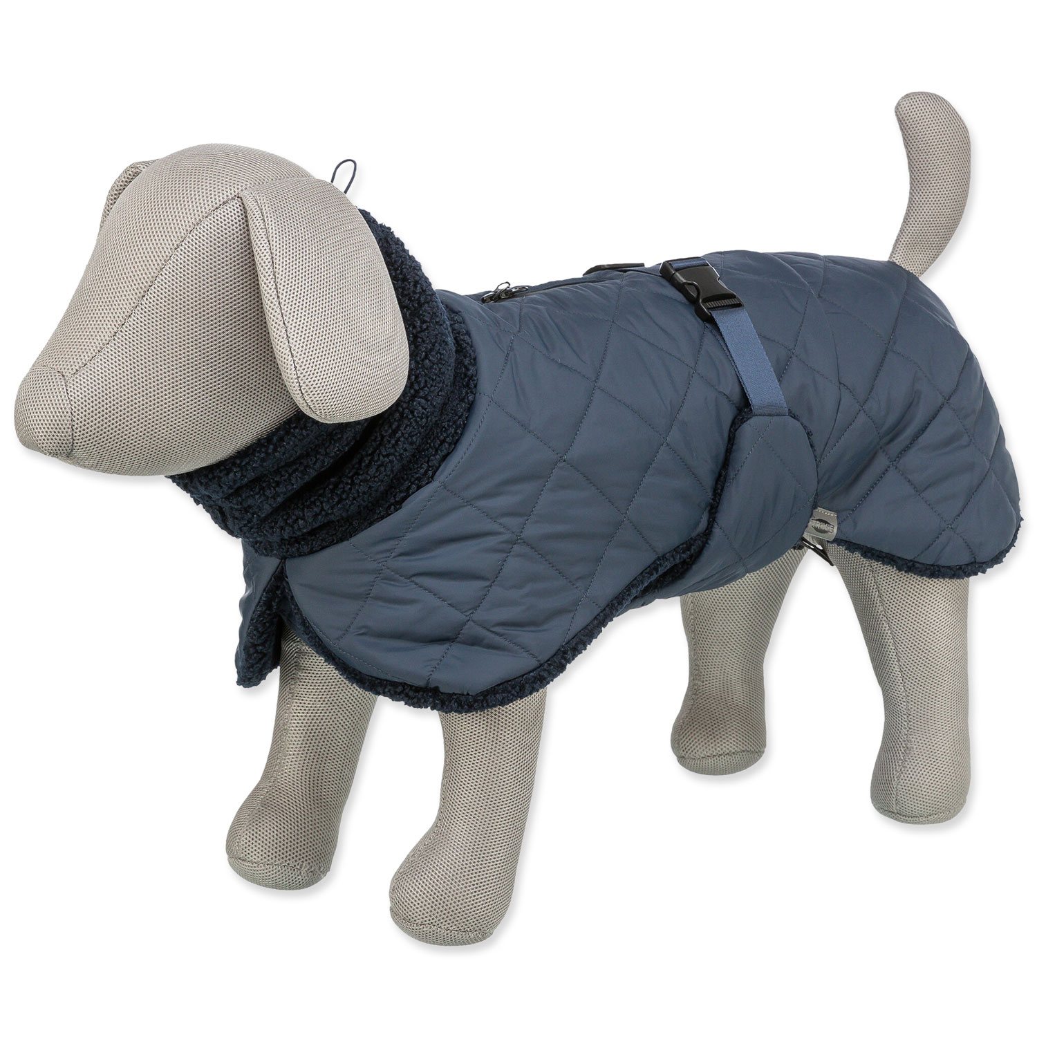 Kabát Trixie Minot Sherpa, L: 55 cm, tmavě modrý-KS