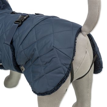 Kabát Trixie Minot Sherpa, L: 55 cm, tmavě modrý-KS