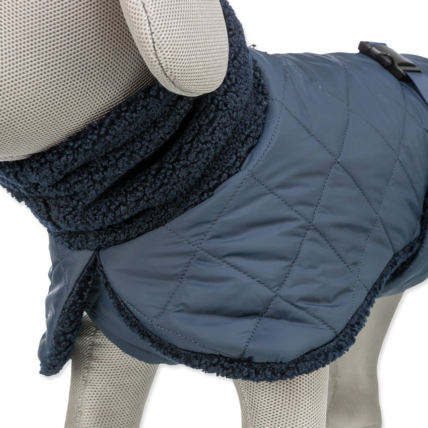 Kabát Trixie Minot Sherpa, L: 55 cm, tmavě modrý-KS