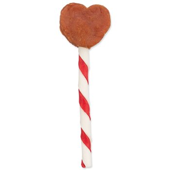 Pochoutka Trixie Valentine kuře, lízátko srdce 12cm 15g /150/-DISPLEJ