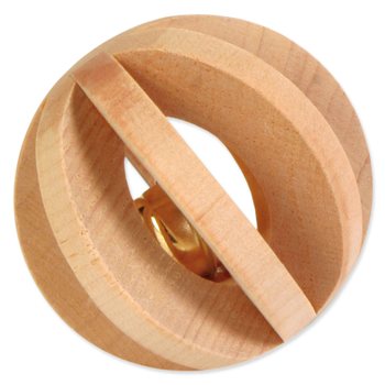 Hračka Trixie míček s rolničkou dřevo 6cm-KS