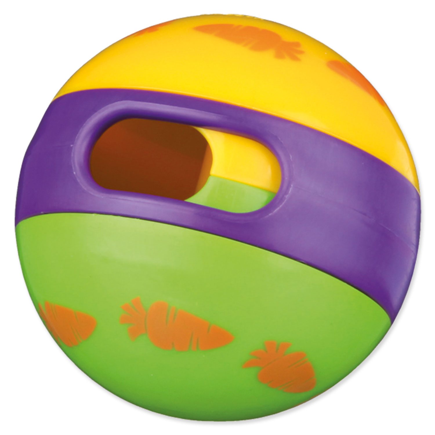 Hračka Trixie míč s otvorem na krmení plast 6cm-KS