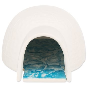 Igloo Trixie s chladící podložkou pro myši a křečky, keramické 13x9x15cm bílá-KS