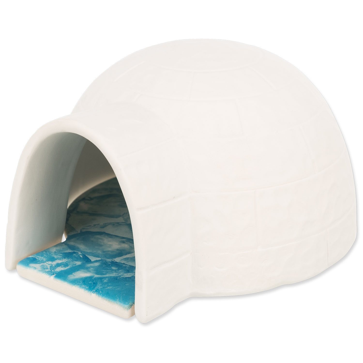 Igloo Trixie s chladící podložkou pro myši a křečky, keramické 13x9x15cm bílá-KS