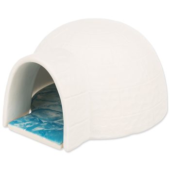 Igloo Trixie s chladící podložkou pro myši a křečky, keramické 13x9x15cm bílá-KS