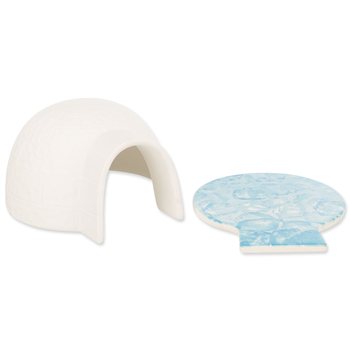 Igloo Trixie s chladící podložkou pro myši a křečky, keramické 13x9x15cm bílá-KS
