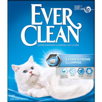 Kočkolit Ever Clean Unscented, hrudkující 10l-KS