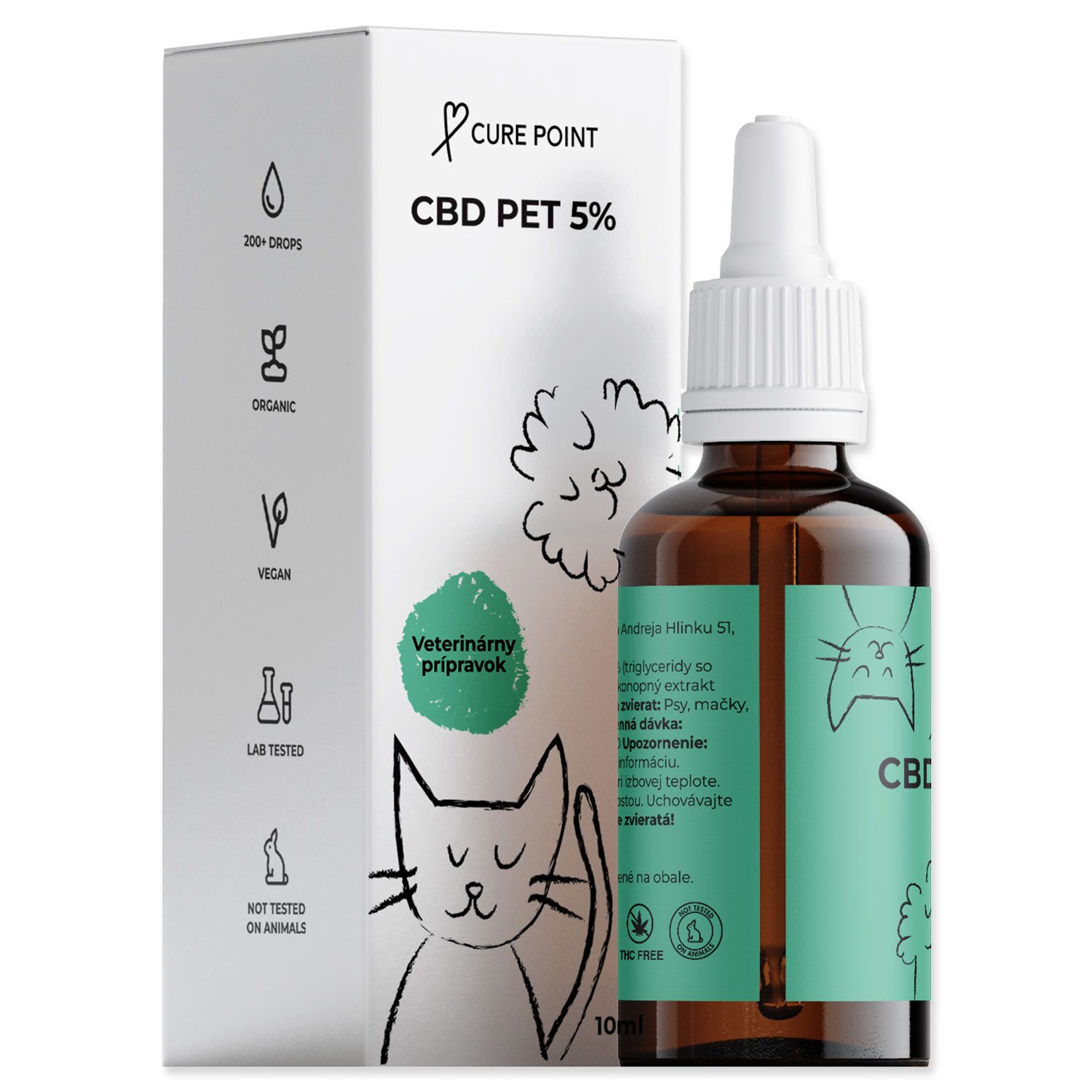 Olej CBD PET 5% 10ml-KS