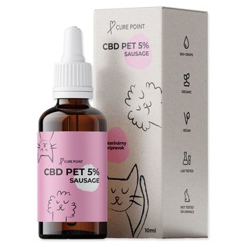 Olej CBD PET 5% klobása 10ml-KS