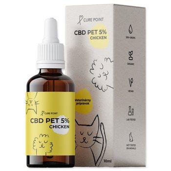 Olej CBD PET 5% kuře 10ml-KS