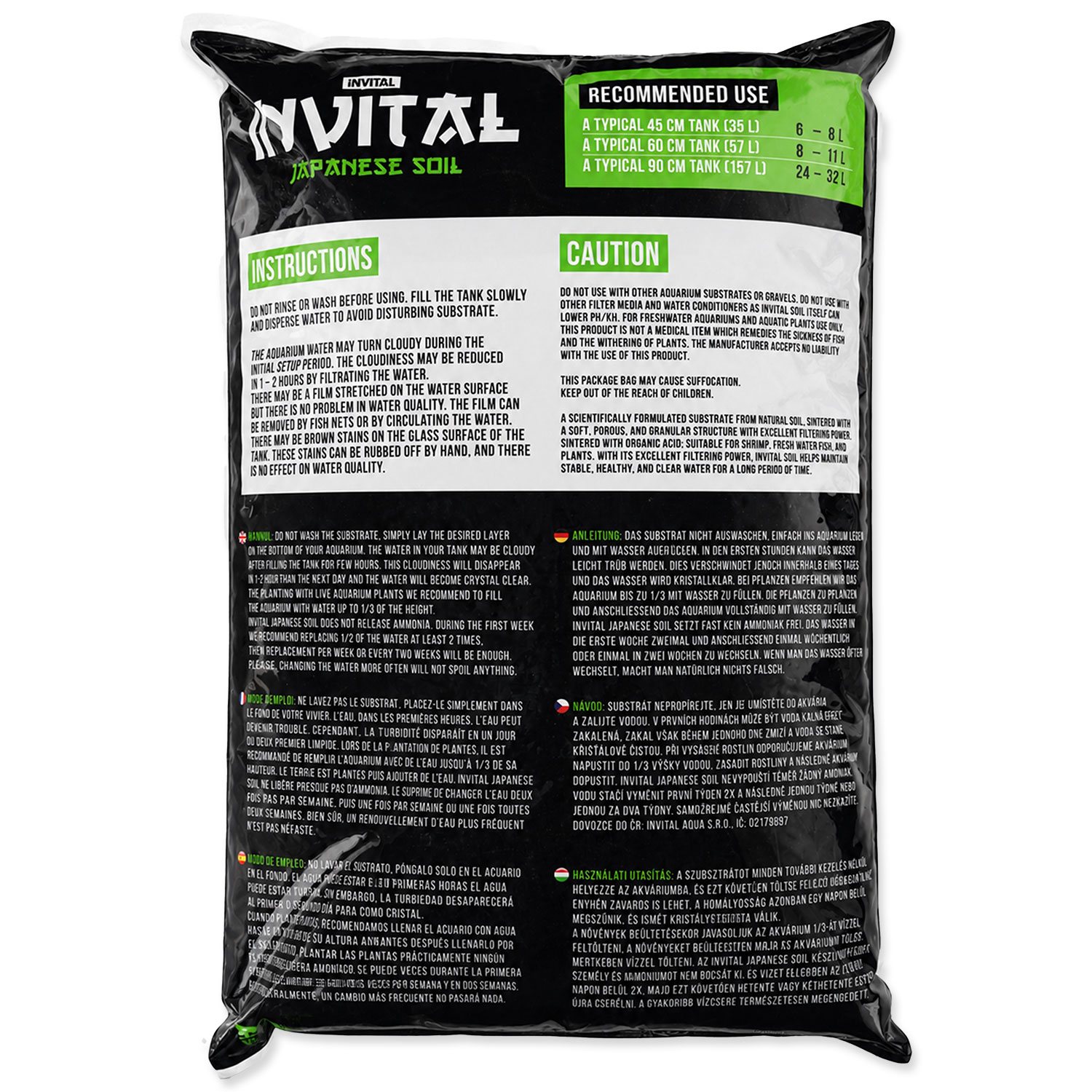Substrát INVITAL Japanese Soil Normal, 8 l-KS