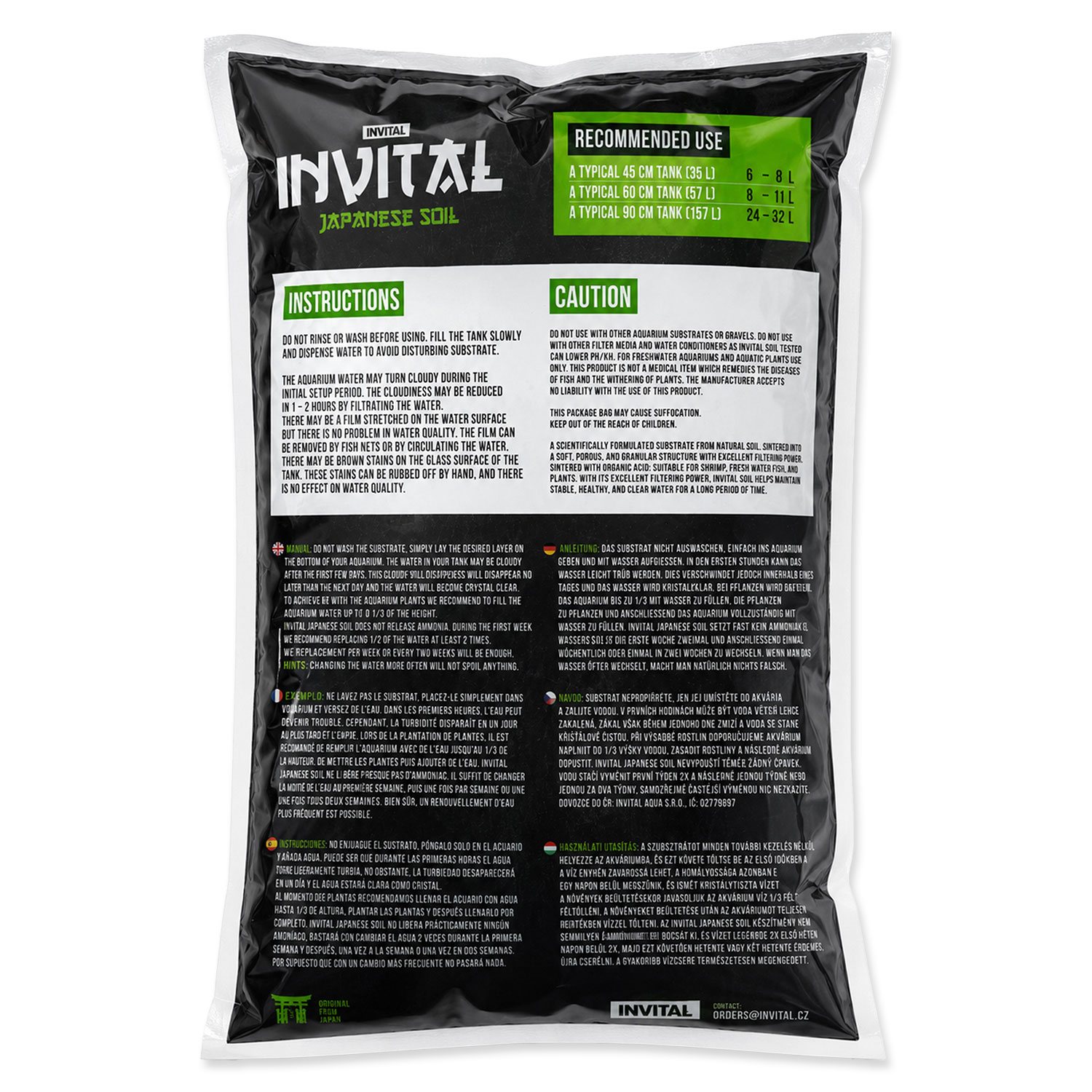 Substrát INVITAL Japanese Soil Normal, 3 l-KS