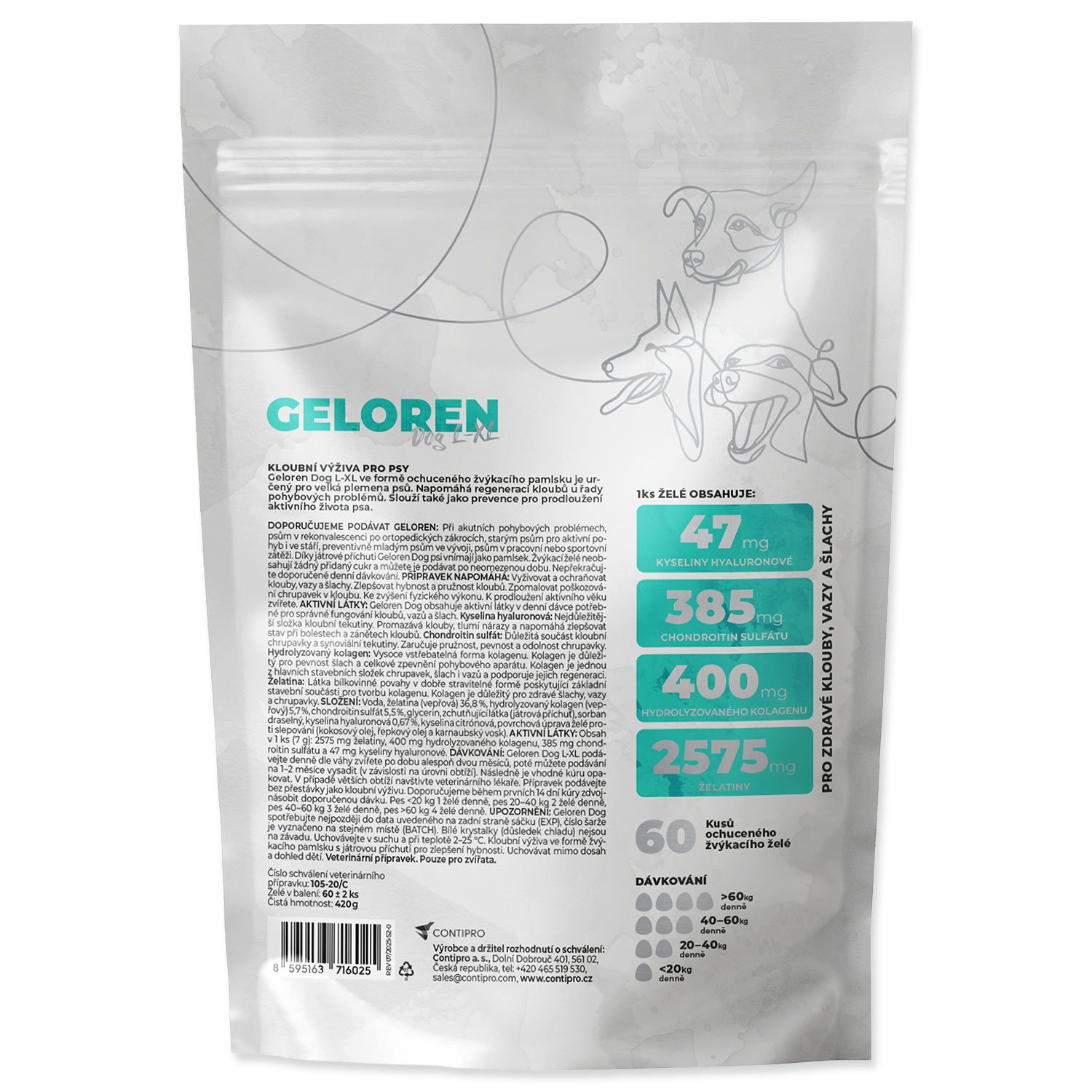 Doplněk Geloren Dog L–XL CZ-KS