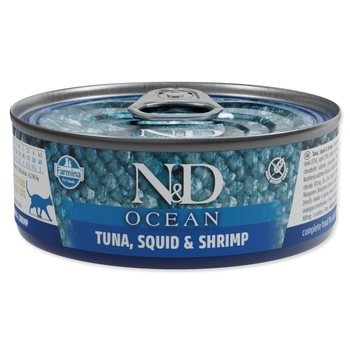 Konzerva N&D Cat Ocean Tuna, Squid & Shrimp 70g-KS